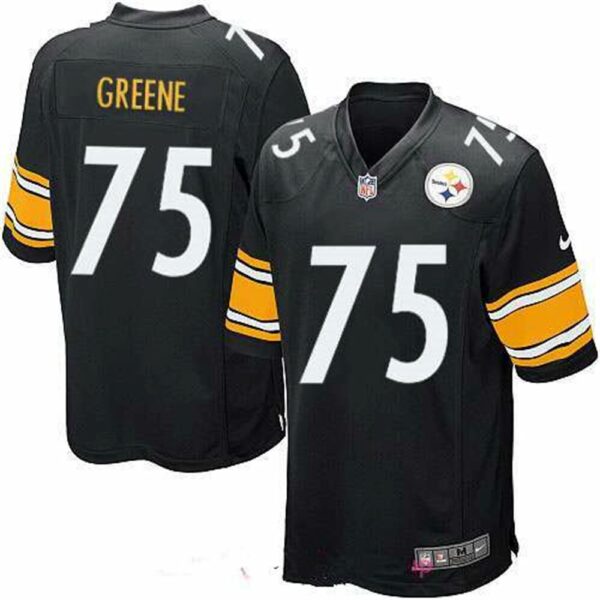 Pittsburgh Steelers 75 Joe Greene Black Team Color Stitched NFL Nike Game Jersey