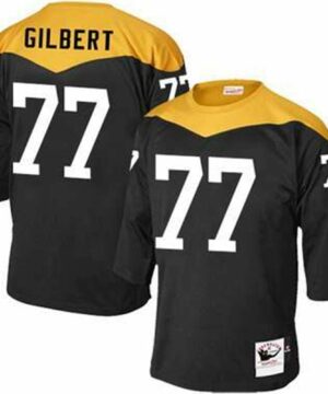Pittsburgh Steelers 77 Marcus Gilbert Black 1967 Home Throwback NFL Jersey