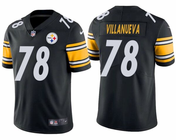 Pittsburgh Steelers 78 Alejandro Villanueva Black Vapor Untouchable Limited Stitched NFL Jersey