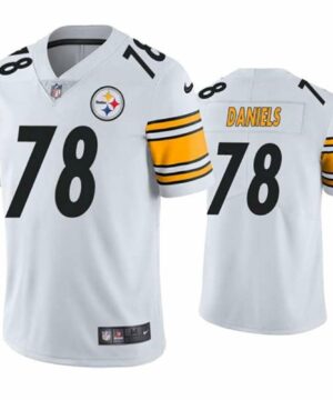 Pittsburgh Steelers 78 James Daniels White Vapor Untouchable Limited Stitched Jersey