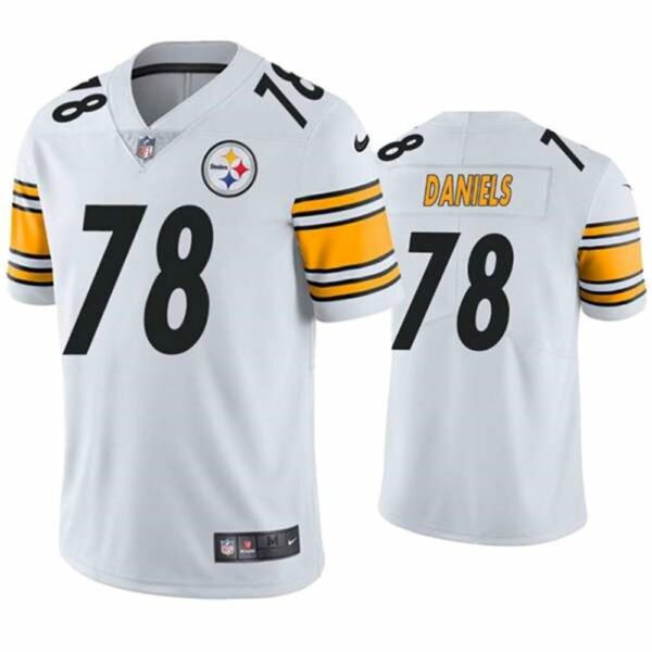 Pittsburgh Steelers 78 James Daniels White Vapor Untouchable Limited Stitched Jersey