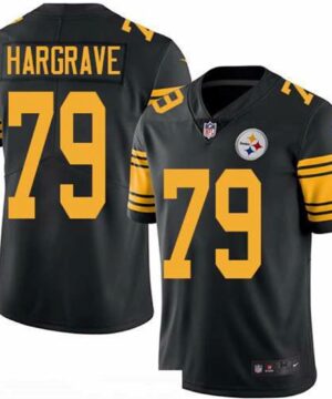 Pittsburgh Steelers 79 Javon Hargrave Black 2016 Color Rush Stitched NFL Nike Limited Jersey