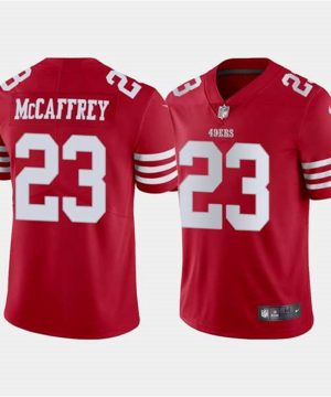 San Francisco 49ers 23 Christian McCaffrey Red 2022 Vapor Untouchable Stitched Jersey