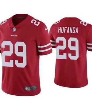 San Francisco 49ers 29 Talanoa Hufanga Red Vapor Untouchable Stitched Football Jersey
