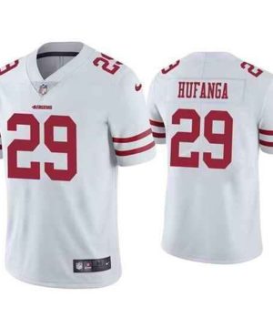 San Francisco 49ers 29 Talanoa Hufanga White Vapor Untouchable Stitched Football Jersey 1