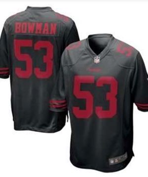 San Francisco 49ers 53 NaVorro Bowman Black Alternate Game Jersey