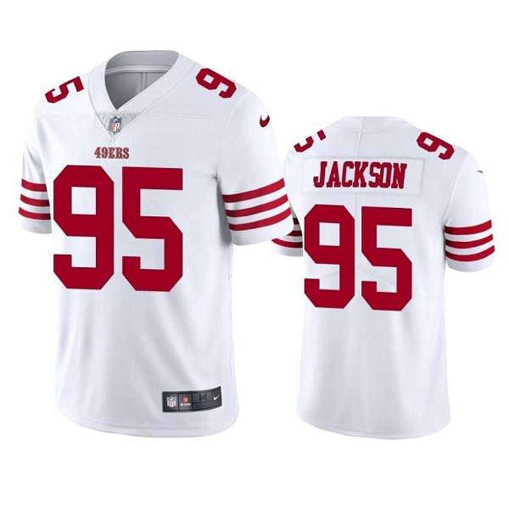 San Francisco 49ers #95 Drake Jackson 2022 White Vapor Untouchable Stitched Football Jersey