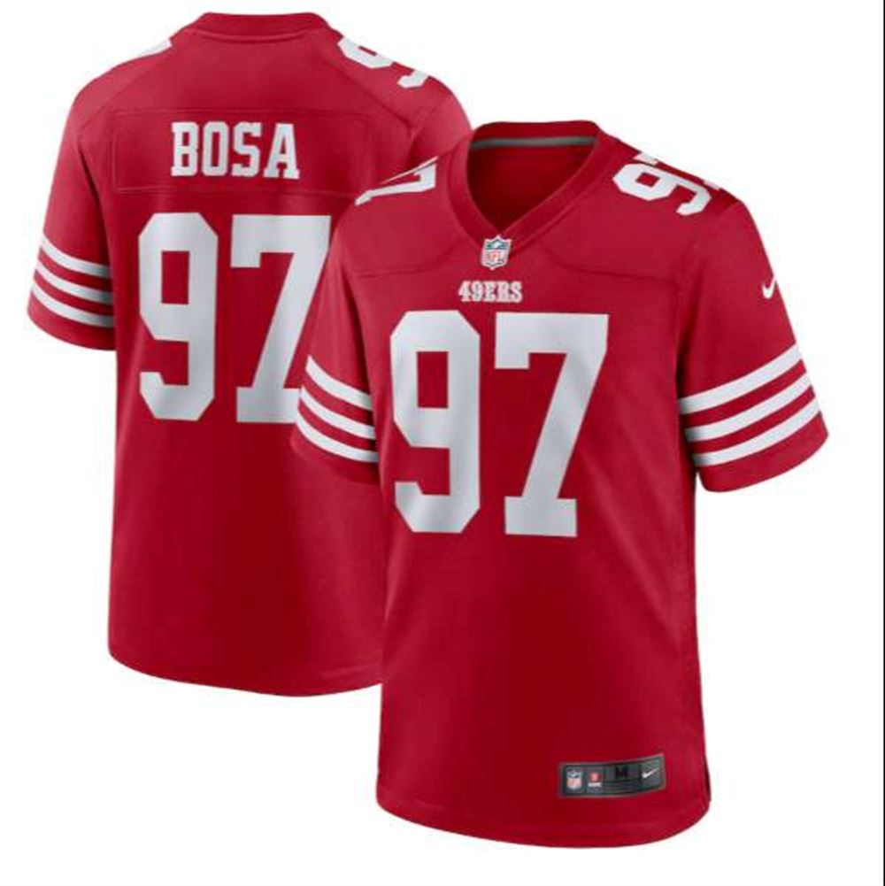 San Francisco 49ers #97 Nick Bosa 2022 New Scarlet Stitched Game Jersey