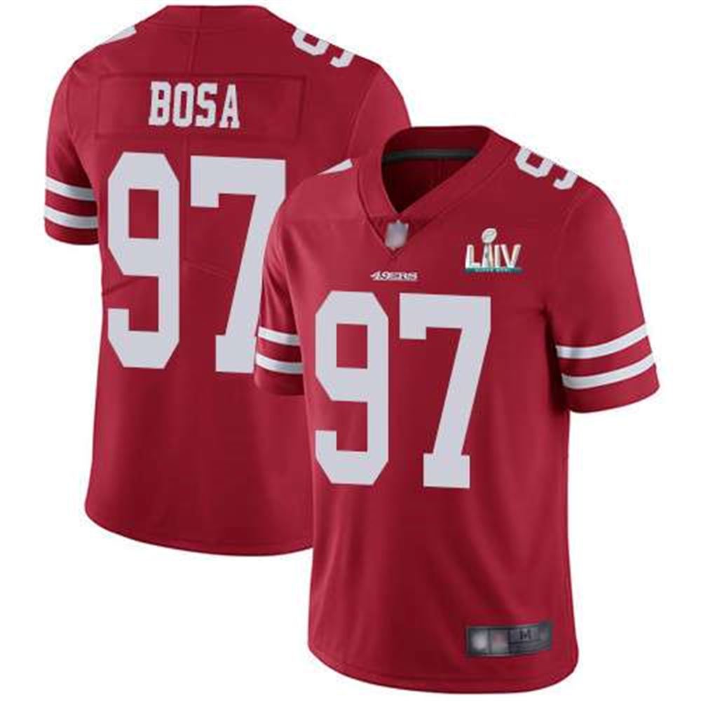 San Francisco 49ers #97 Nick Bosa Red Super Bowl LIV Vaper Untouchable Limited Stitched NFL Jersey