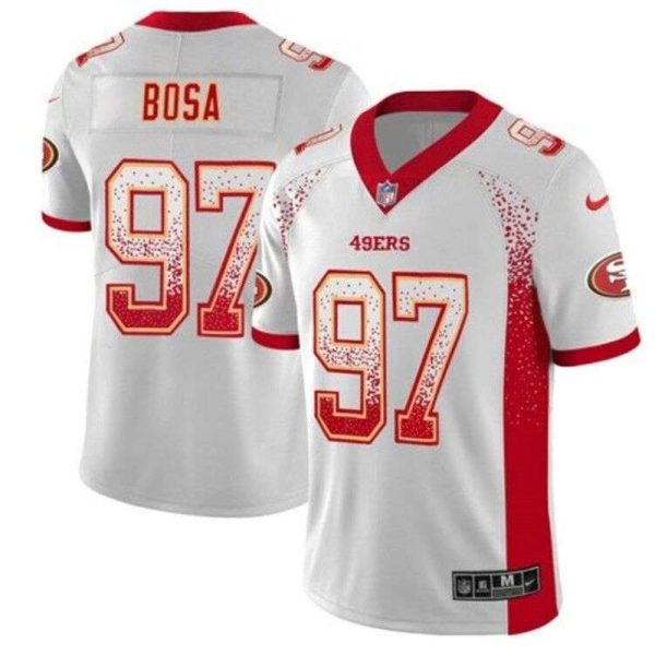San Francisco 49ers 97 Nick Bosa White 2019 Drift Fashion Color Rush Limited Stitched NFL Jersey