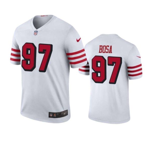 San Francisco 49ers 97 Nick Bosa White Color Rush Limited Stitched NFL Jersey