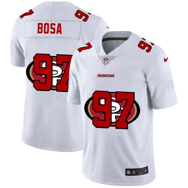 San Francisco 49ers 97 Nick Bosa White Stitched NFL Jersey