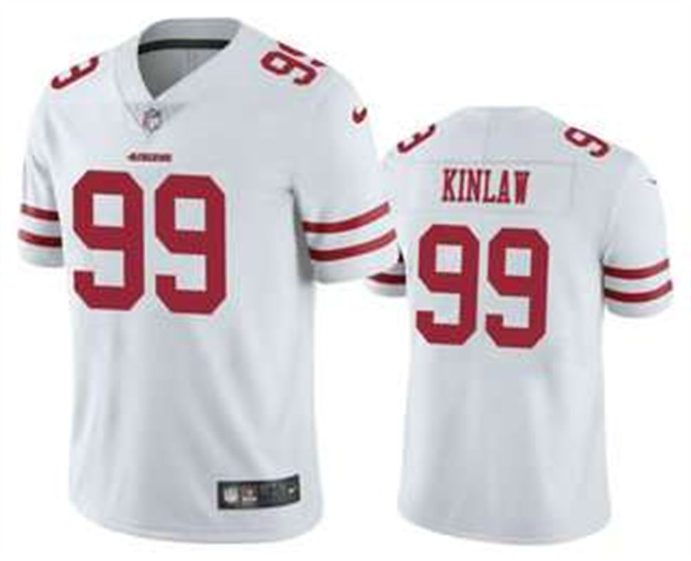 San Francisco 49ers #99 Javon Kinlaw White 2020 Vapor Untouchable Stitched NFL Limited Jersey