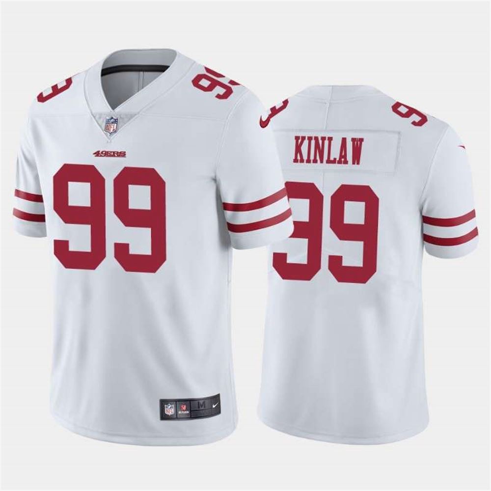 San Francisco 49ers #99 Javon Kinlaw White Draft Vapor Limited Stitched NFL Jersey