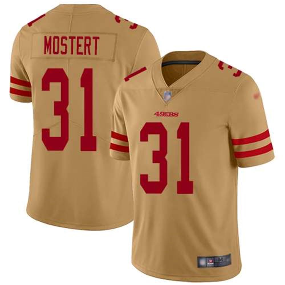 San Francisco 49ers Gold Limited #31 Raheem Mostert Football Inverted Legend Jersey