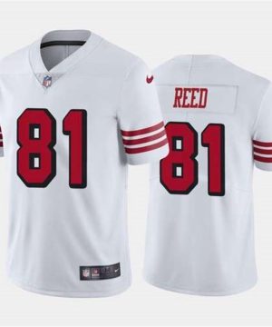 San Francisco 49ers White Limited 81 Jordan Reed Football Rush Vapor Untouchable Jersey