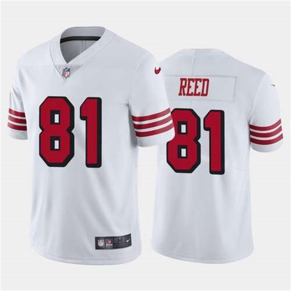 San Francisco 49ers White Limited #81 Jordan Reed Football Rush Vapor Untouchable Jersey