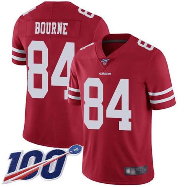 San Francisco 49ers Youth 84 Kendrick Bourne Red Limited Home 100th Season Vapor Untouchable Jersey