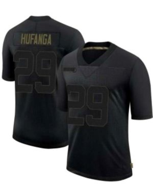 San francisco 49ers 29 Talanoa Hufanga Icon Black Stitched NFL Jersey 1