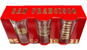 Vintage 49ers Shot Glasses