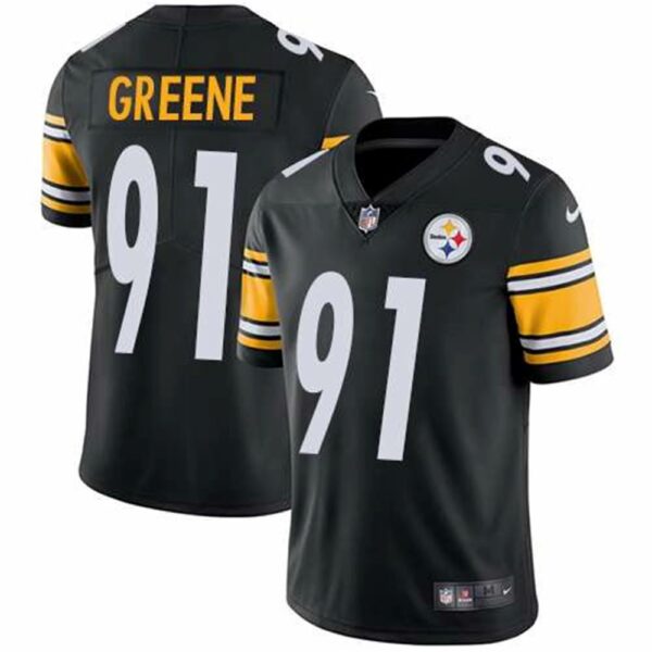 Nike Pittsburgh Steelers 91 Kevin Greene Black Team Color Mens Stitched NFL Vapor Untouchable Limited Jersey