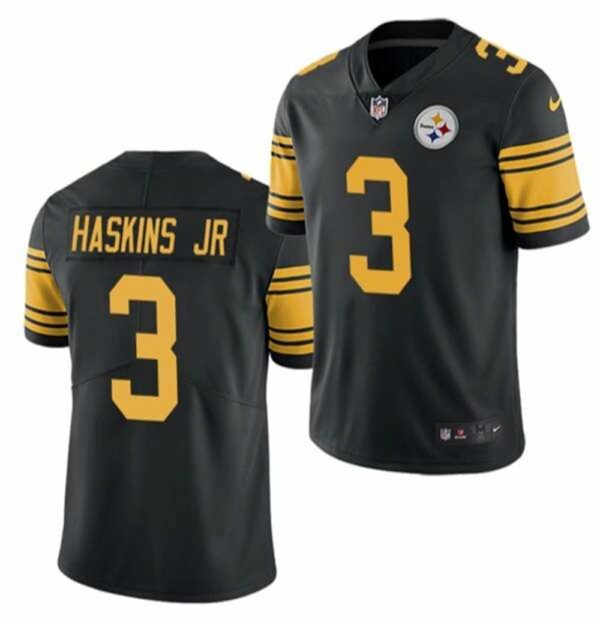 Pittsburgh Steelers 3 Dwayne Haskins Jr Black Color Rush Limited Stitched Jersey