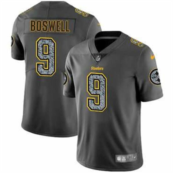 Nike Pittsburgh Steelers 9 Chris Boswell Gray Static Mens NFL Vapor Untouchable Game Jersey