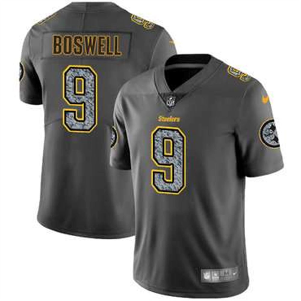 Pittsburgh Steelers #9 Chris Boswell Gray Static Men's NFL Vapor Untouchable Game Jersey
