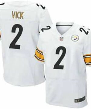 Pittsburgh Steelers 2 Michael Vick Nike White Elite Jersey