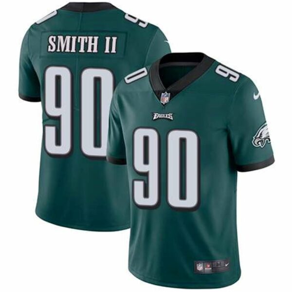 Nike Philadelphia Eagles 90 Marcus Smith II Midnight Green Team Color Mens Stitched NFL Vapor Untouchable Limited Jersey