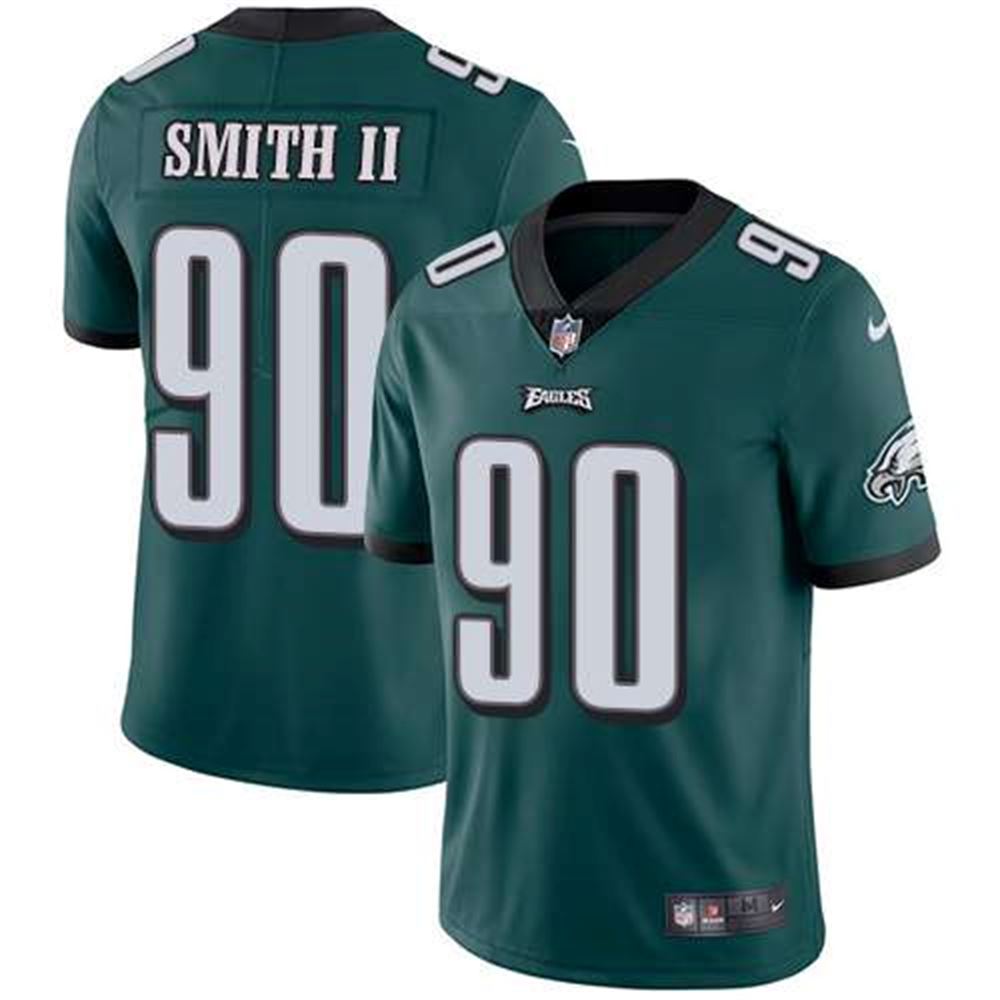 Philadelphia Eagles #90 Marcus Smith II Midnight Green Team Color Men's Stitched NFL Vapor Untouchable Limited Jersey