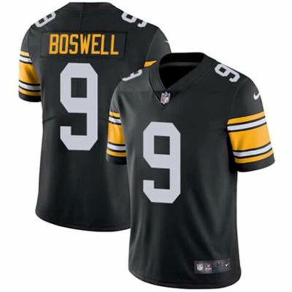 Nike Pittsburgh Steelers 9 Chris Boswell Black Alternate Mens Stitched NFL Vapor Untouchable Limited Jersey