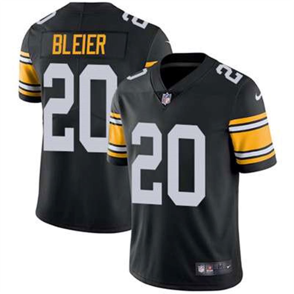 Pittsburgh Steelers #20 Rocky Bleier Black Alternate Men's Stitched NFL Vapor Untouchable Limited Jersey