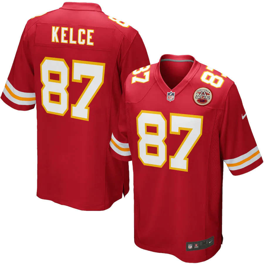 Travis Kelce Kansas City Chiefs Youth Nike Team Color Game Jersey