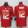 AFC Patriots 12 Tom Brady Red 2018 Pro Bowl Limited Jersey