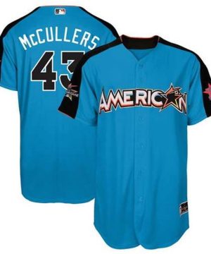 American League Houston Astros 43 Lance McCullers Jr Majestic Blue 2017 MLB All Star Game Home Run Derby Player Jersey