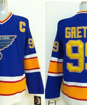 Blues 99 Wayne Gretzky Blue CCM Jersey