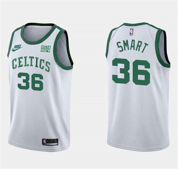 Boston Celtics 36 Marcus Smart White Stitched Basketball Jersey 1