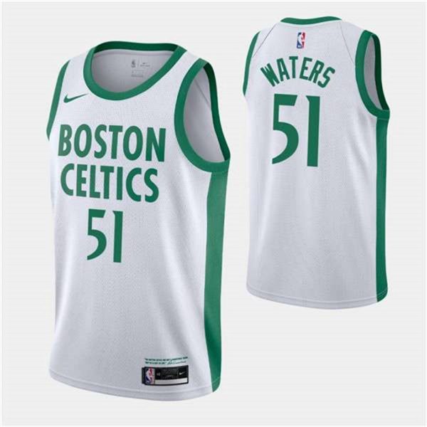 Boston Celtics 51 Tremont Waters White 2020 21 City Edition Swingman Stitched NBA Jersey 1