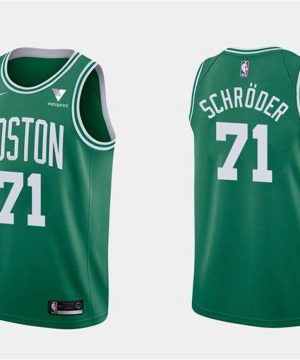 Boston Celtics 71 Dennis Schroder Icon Edition Green Stitched Basketball Jersey