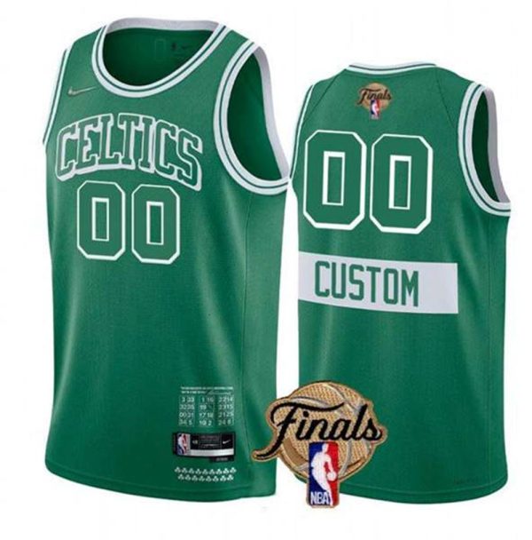 Boston Celtics Active Player Custom Green 2022 City Edition Finals Stitched Jersey 1