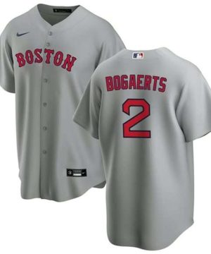 Boston Red Sox 2 Xander Bogaerts Grey Cool Base Stitched MLB Jersey 1