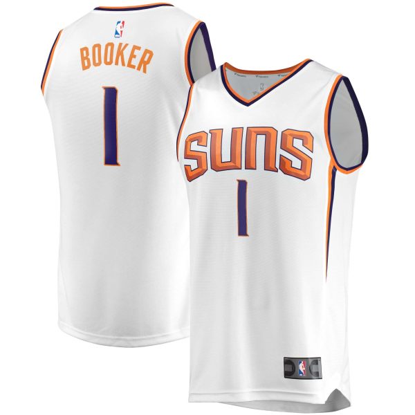 Devin Booker Phoenix Suns Fanatics Branded 2020 21 Fast Break Replica Player Association Edition White Jersey