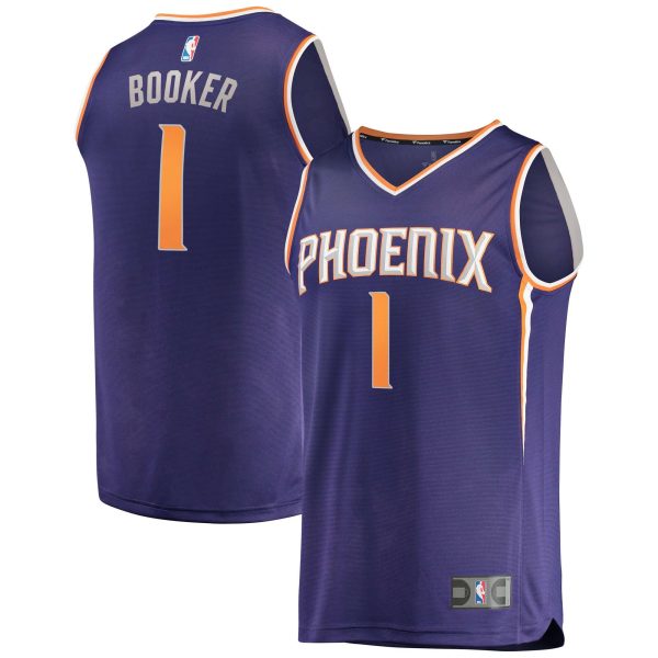 Devin Booker Phoenix Suns Fanatics Branded Fast Break Replica Player Icon Edition Purple Jersey