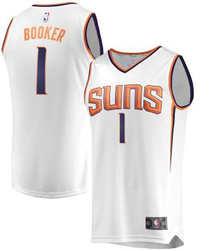 Devin Booker Phoenix Suns Fanatics Branded Fast Break Replica White Association Edition Jersey