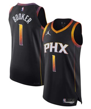 Devin Booker Phoenix Suns Jordan Brand 2022 23 Authentic Statement Edition Black Jersey
