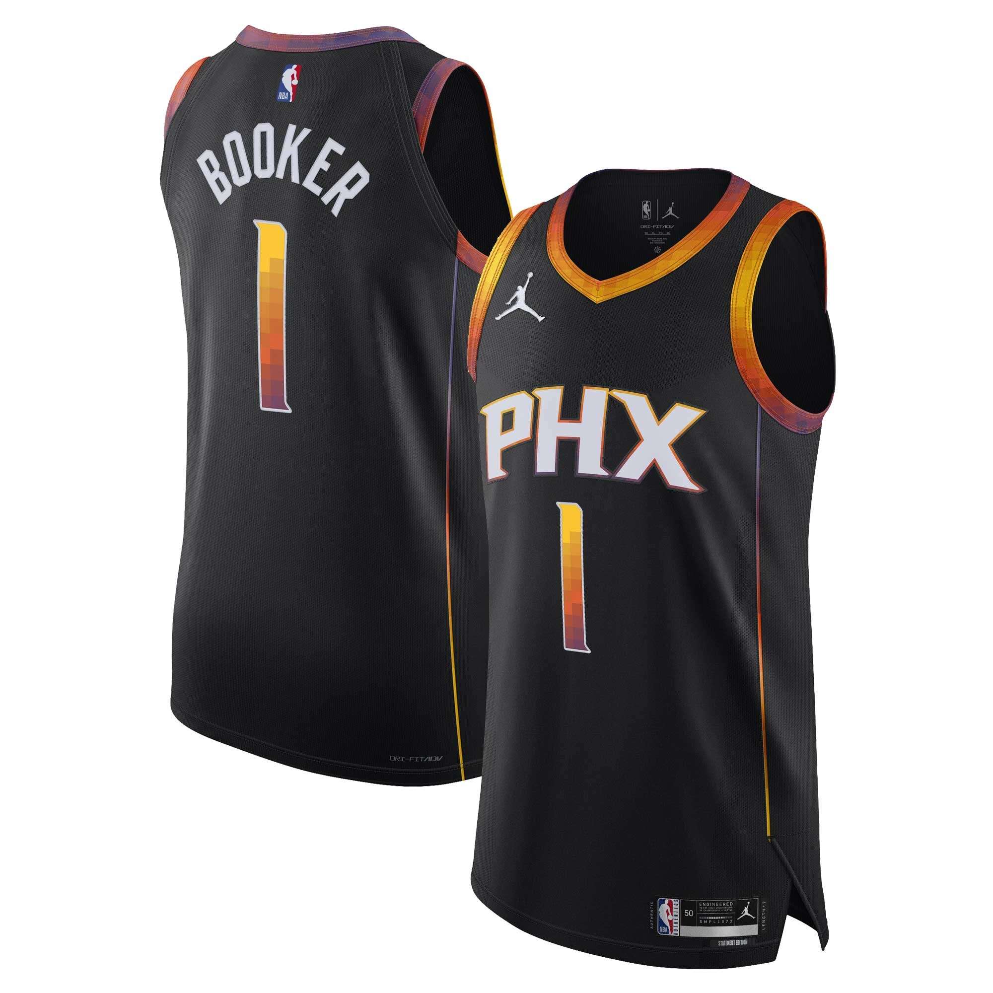 Devin Booker Phoenix Suns Jordan Brand 2022-23 Authentic Statement Edition Black Jersey