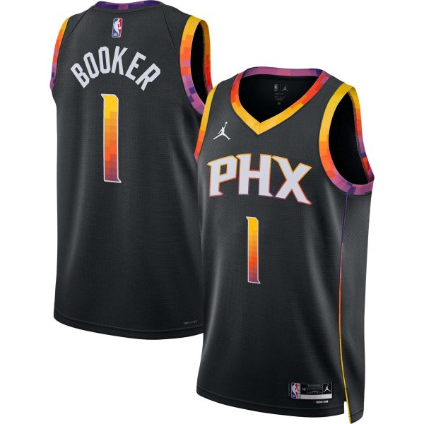 Devin Booker Phoenix Suns Jordan Brand 2022 23 Statement Edition Swingman Black Jersey