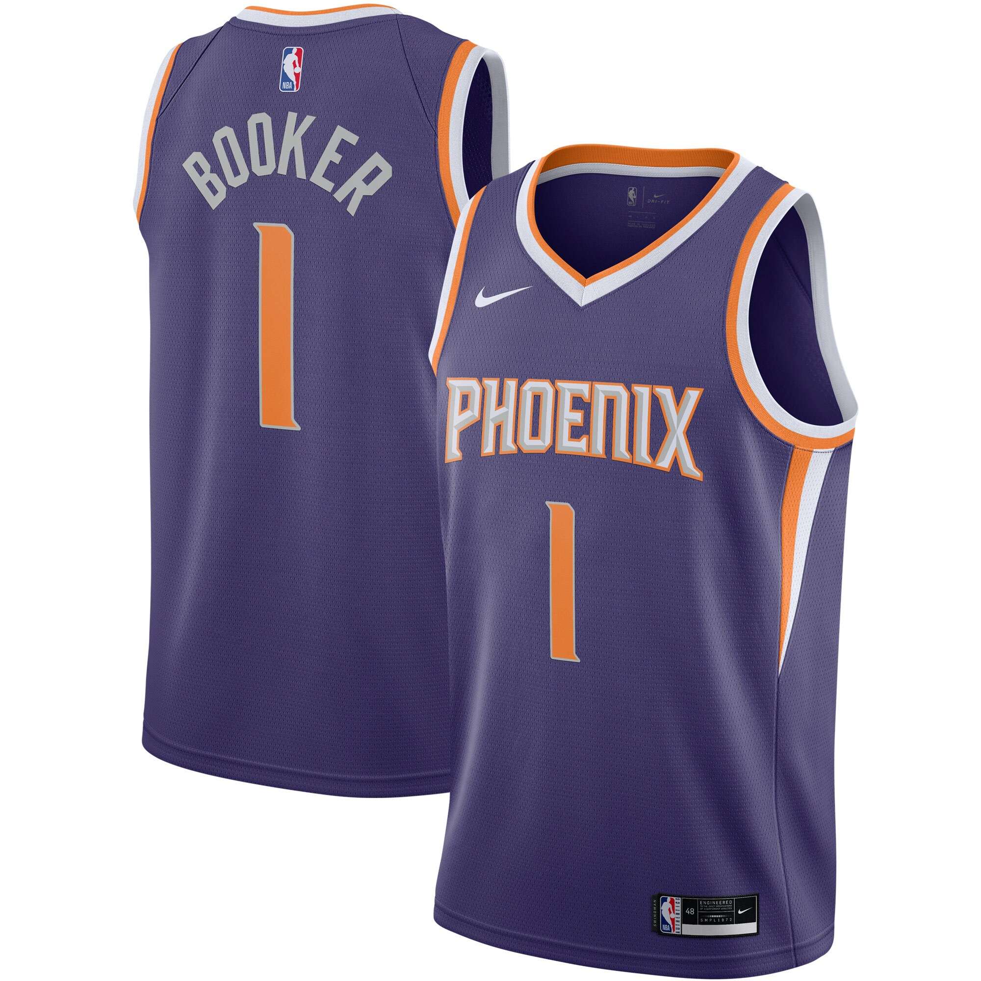 Devin Booker Phoenix Suns 2020-21 Swingman Purple Icon Edition Jersey