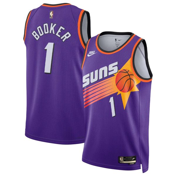 Devin Booker Phoenix Suns Nike 2022 23 Swingman Purple Classic Edition Jersey